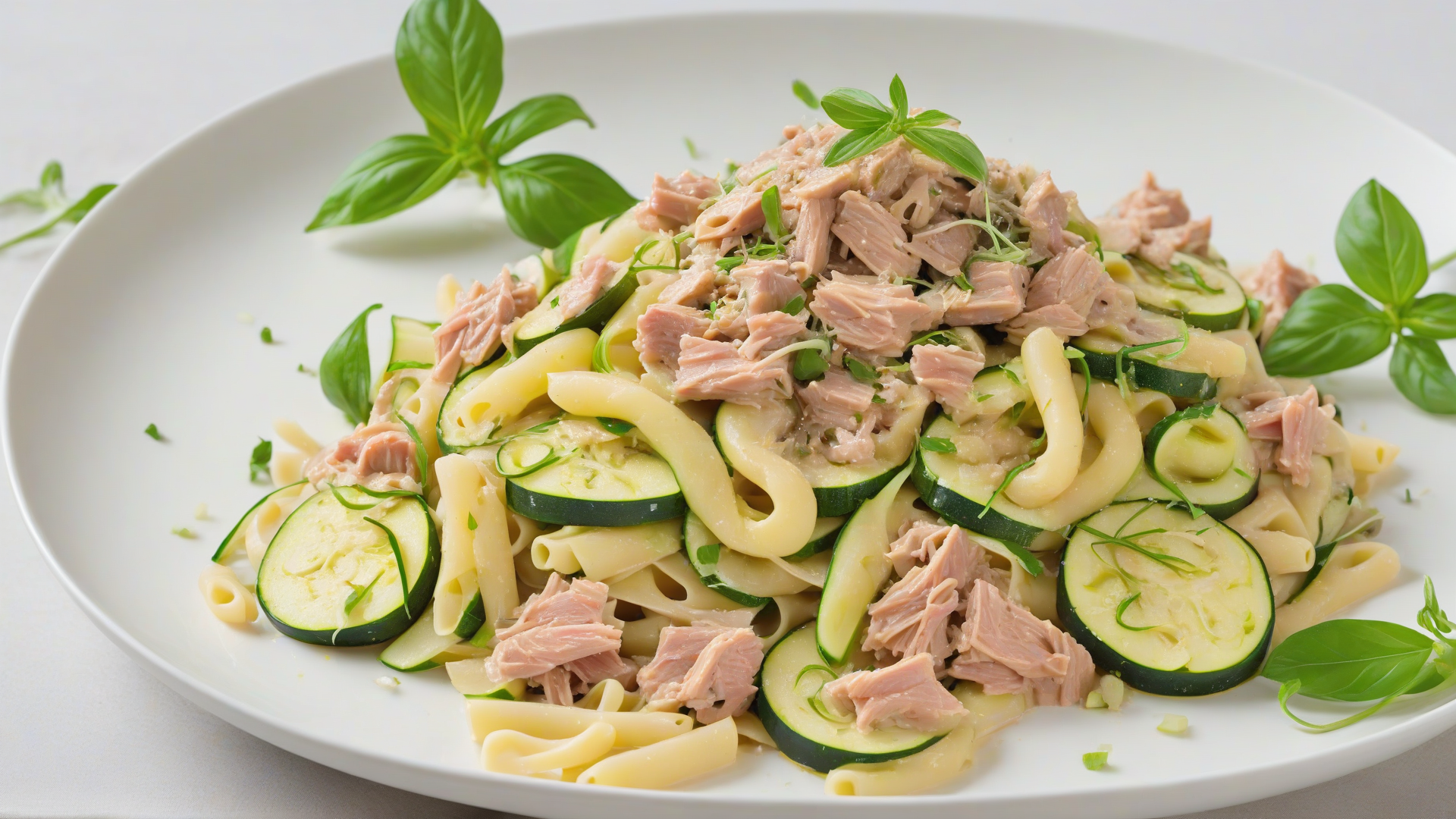 pasta con zucchine e tonno